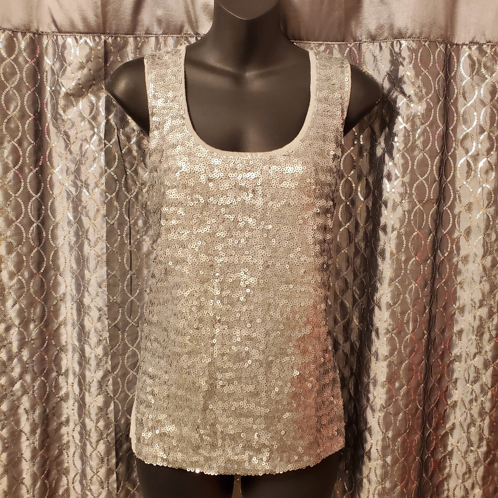 NWOT Chico's Sequin Tank Top